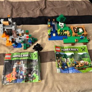 LEGO Minecraft 2 Combined Sets 21113 + 21114